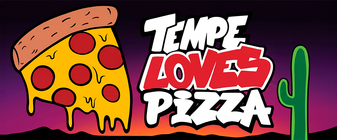 Tempe Loves Pizza mural at Original Geno's