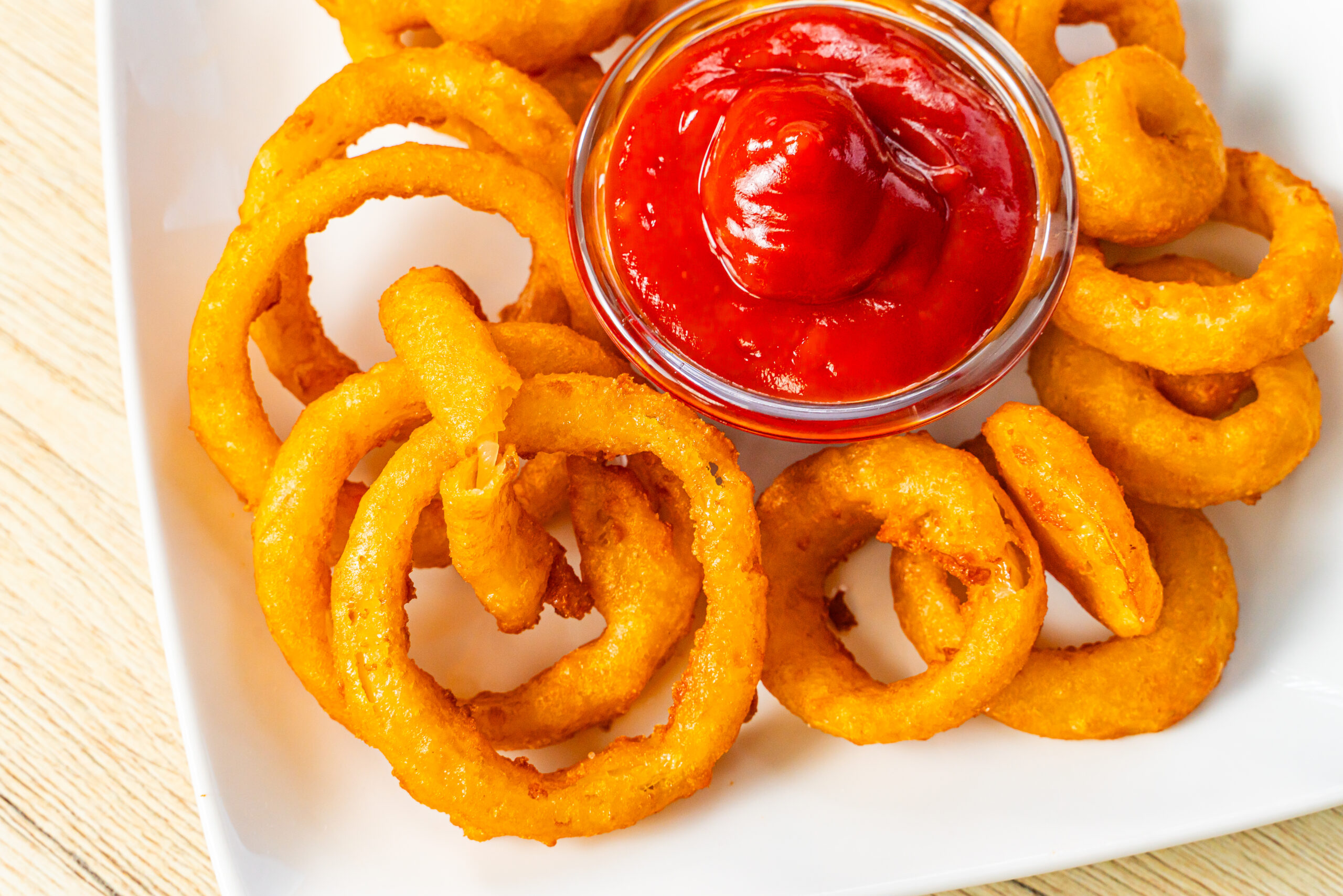 Crispy onion rings from Original Geno's